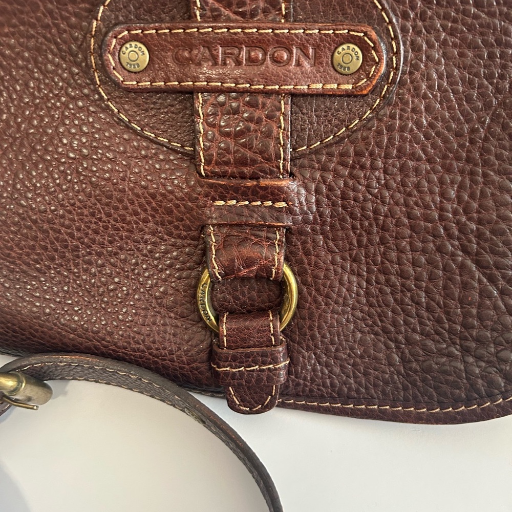 Brown Leather Handbag by Cardon